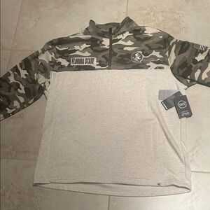 Florida State Operation Hat Trick Camo Quarter Zip Pullover.